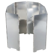 Pantalla cortavientos plegable 8 aletas para hornillo de camping