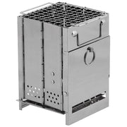 Parrilla de viaje ROCKET MINI plegable de acero inoxidable