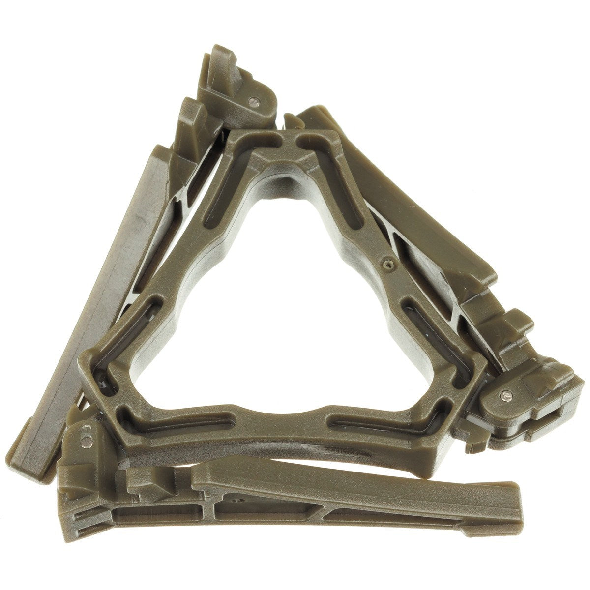Soporte plegable para cartuchos de gas con 3 patas y ranuras para estabilidad