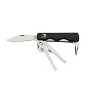 Cuchillo de pesca NH-5B con hoja de acero inoxidable 420, mango plástico negro y funda de PVC