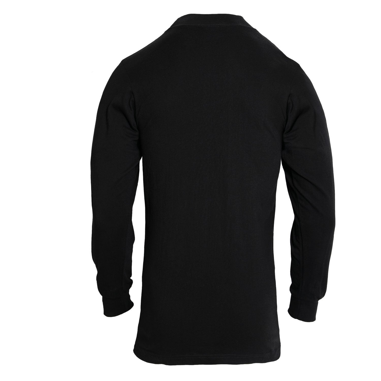 Rolak negro SECURITY de algodón con cuello elástico bordado