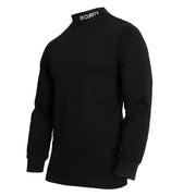 Rolak negro SECURITY de algodón con cuello elástico bordado
