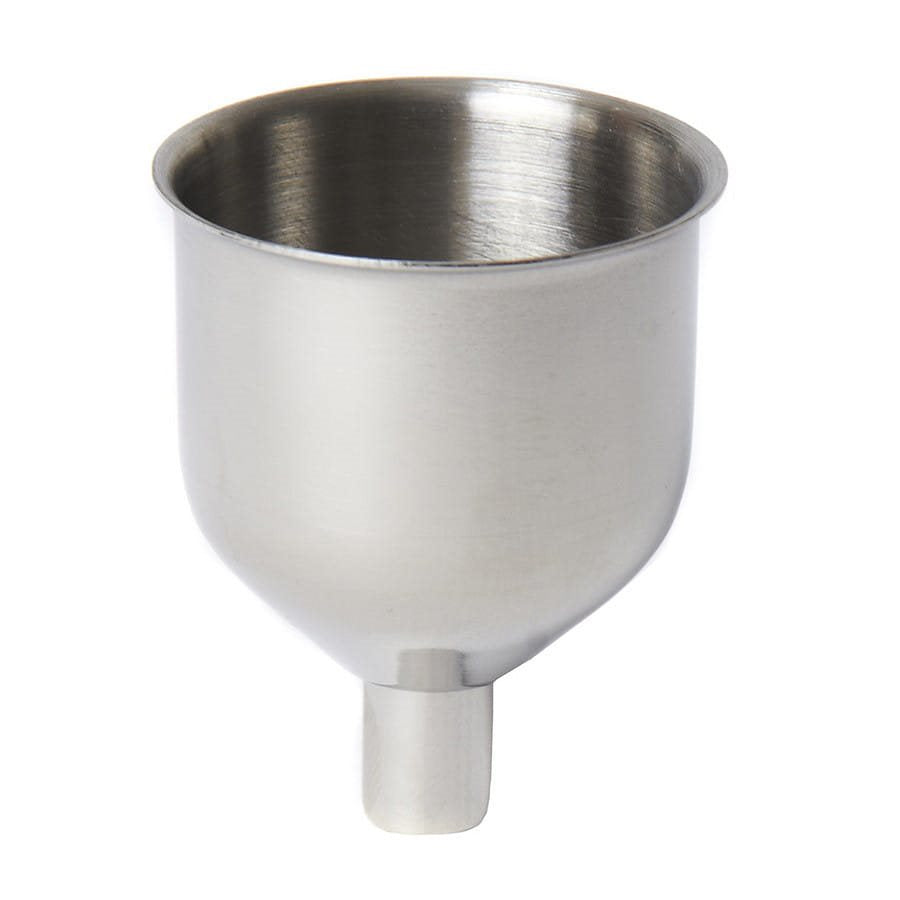 Embudo de acero inoxidable para petaca, ideal para verter líquidos sin derrames
