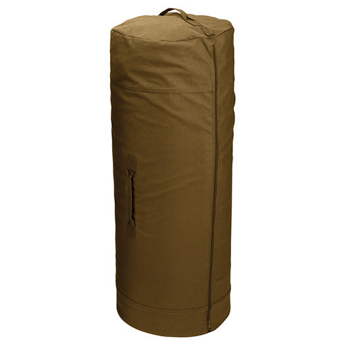 Saco marino cilíndrico ZIPPER 62x105 cm, cierre completo, asas laterales y frontales, anilla en D