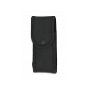 Funda negra para navaja plegable con cierre de botón (druk).
