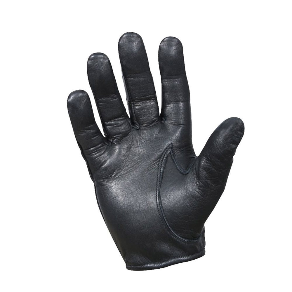 Guantes POLICE KEVLAR negros de cuero con forro kevlar Rothco