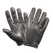 Guantes POLICE KEVLAR negros de cuero con forro kevlar Rothco