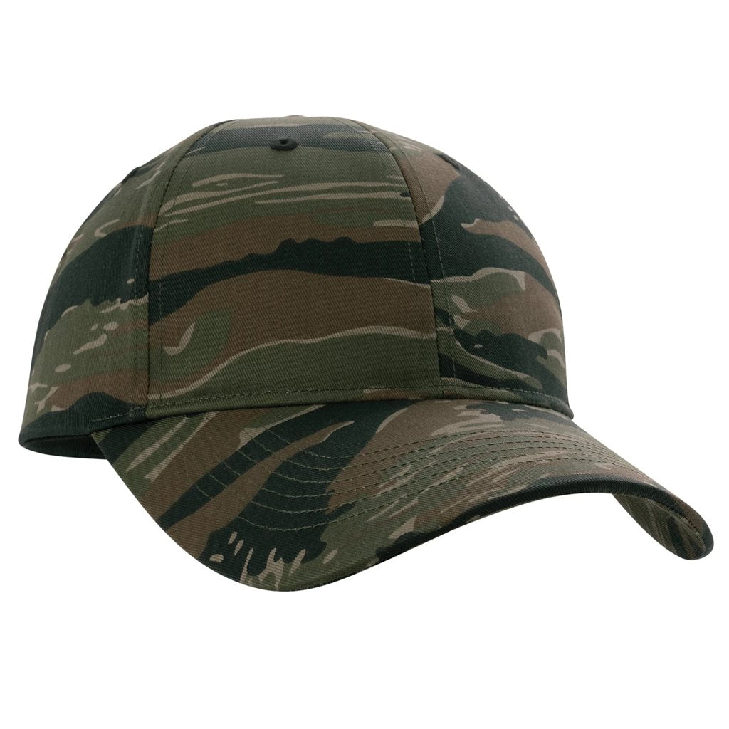 Gorra de béisbol de algodón de perfil bajo ajustable con cierre metálico
