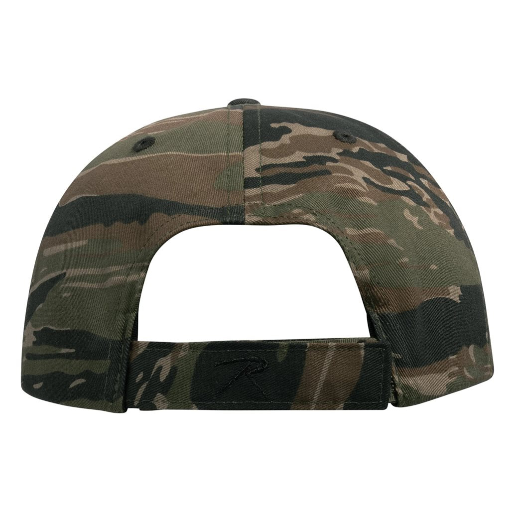 Gorra de béisbol de algodón de perfil bajo ajustable con cierre metálico