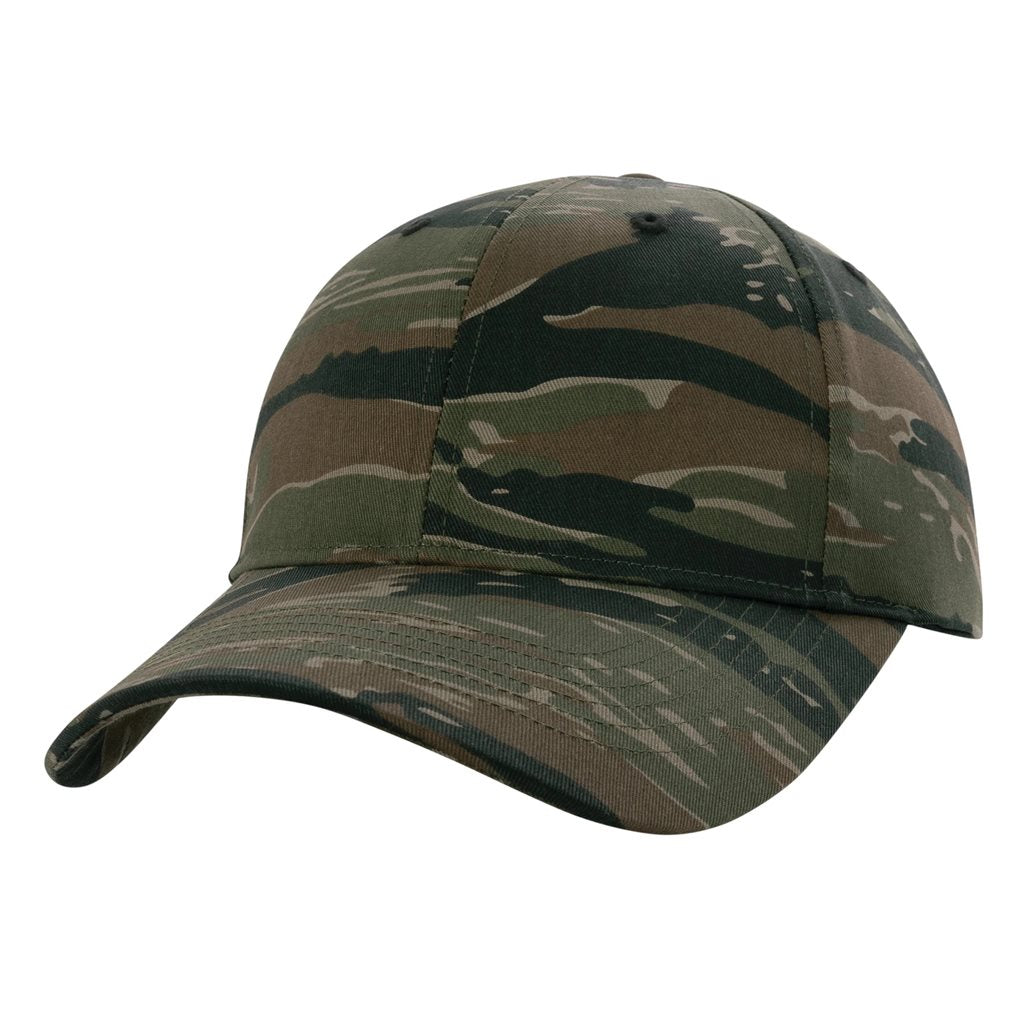 Gorra de béisbol de algodón de perfil bajo ajustable con cierre metálico