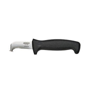 Cuchillo para cable NH-1, hoja acero inoxidable 420 (60 mm), mango plastico negro y funda PVC