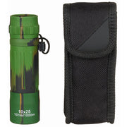Monocular MFH 10x25 WOODLAND con funda de nylon