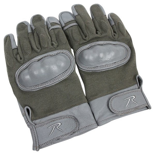 Guantes tácticos Hard Knuckle de Rothco con protección de nudillos, resistentes al fuego y a cortes