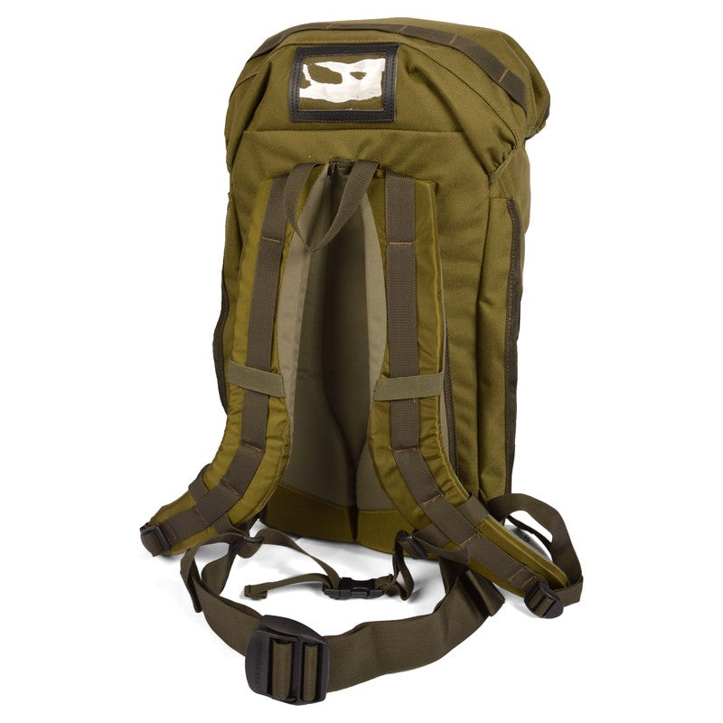 Mochila Berghaus Centurio 30L verde usada vista frontal