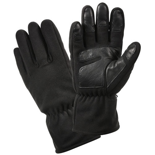 Guantes Microfleece negros Rothco, vista del producto