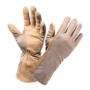 Guantes Nomex US SAND largos, combinación de Nomex y piel de oveja, muñeca elástica