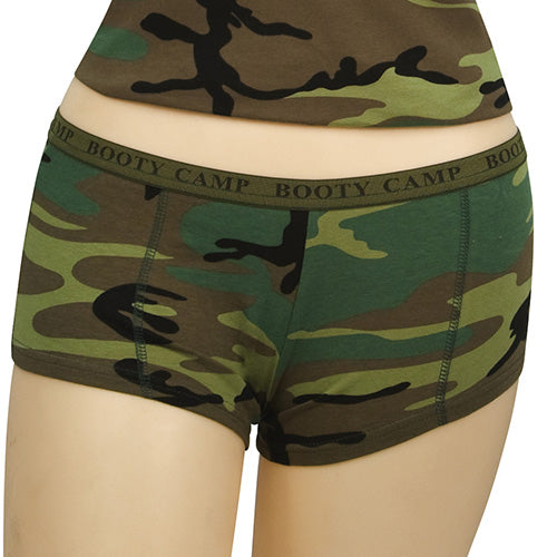 Braguitas BOOTY CAMP Woodland con logo trasero y banda elástica, algodón y spandex
