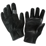 Guantes SWAT/FAST negros de piel con refuerzo en palma y pulgar