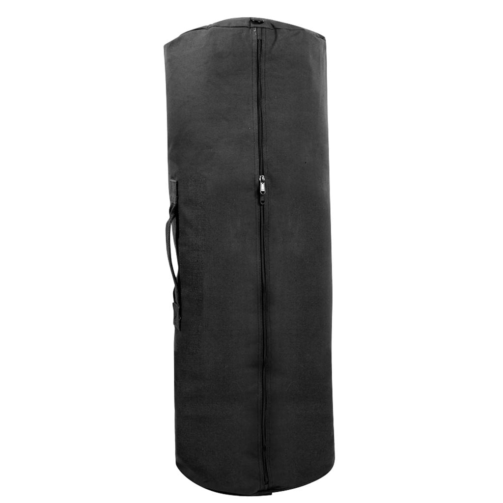 Bolsa náutica verde ZIPPER sin correa, cilíndrica 76 x 127 cm con cremallera y asas