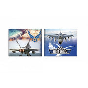 Cartera AIR FORCE con estampado de aviones y texto U.S. AIR FORCE