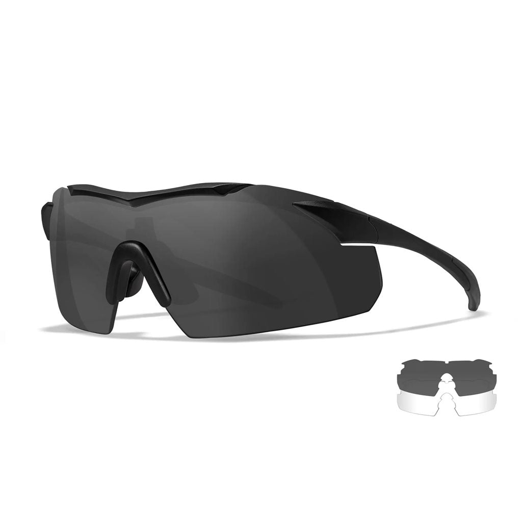 Gafas de tiro WX VAPOR con 2 lentes y montura negra