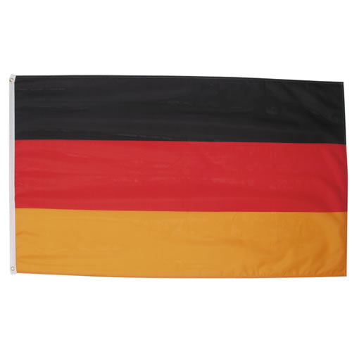 Bandera de Alemania 90 x 150 cm en poliéster con ojales metálicos