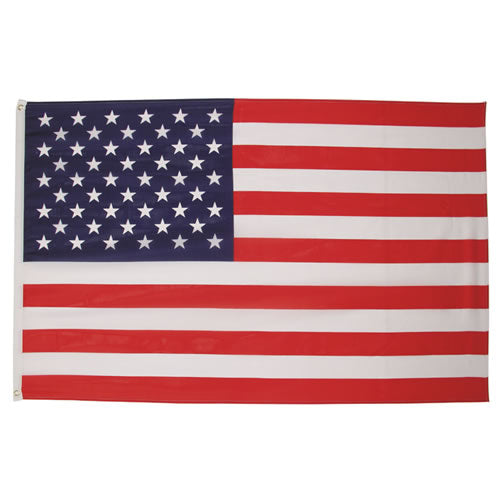 Bandera de Estados Unidos 90 x 150 cm con ojales metálicos, poliéster