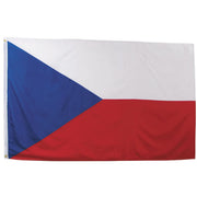 Bandera República Checa 90x150 cm con dos ojales metálicos, poliéster