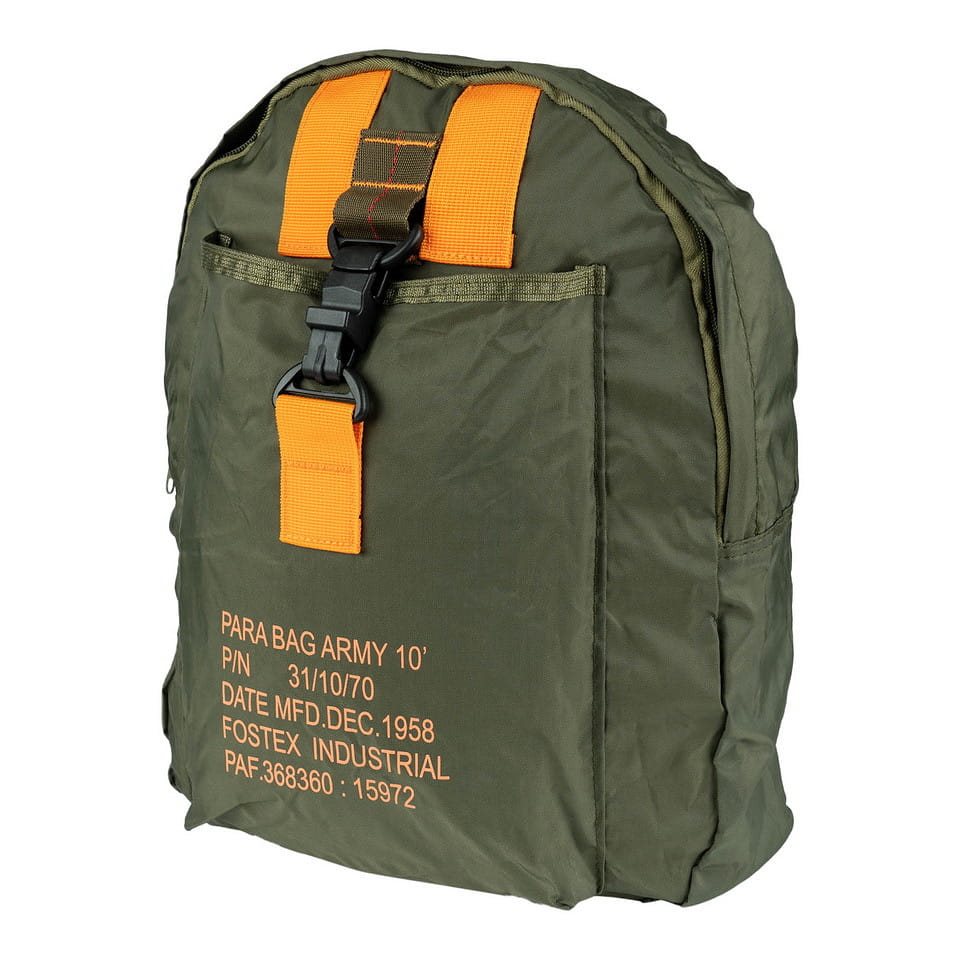 Mochila infantil PARA verde - 37 x 27 x 8 cm