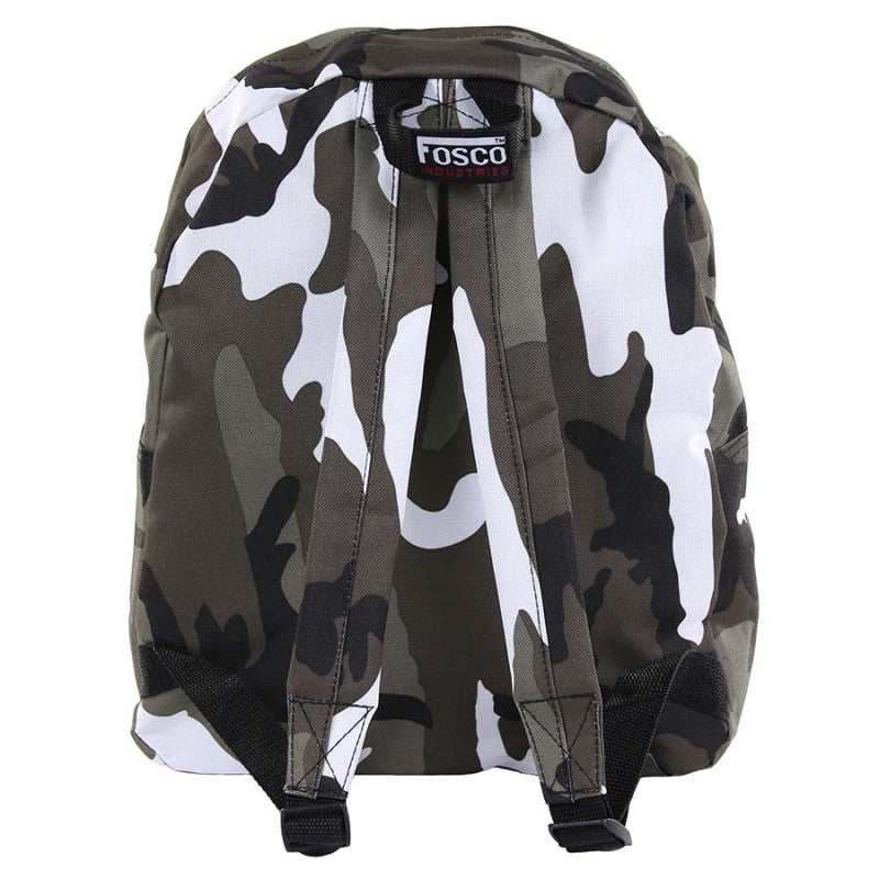 Mochila infantil camuflada DPM con bolsillos y correas acolchadas