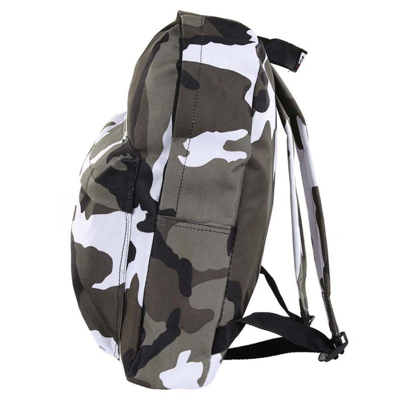 Mochila infantil camuflada DPM con bolsillos y correas acolchadas