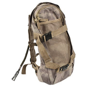 Mochila de hidratación con depósito verde 2,5l, espalda acolchada y bolsillo de malla