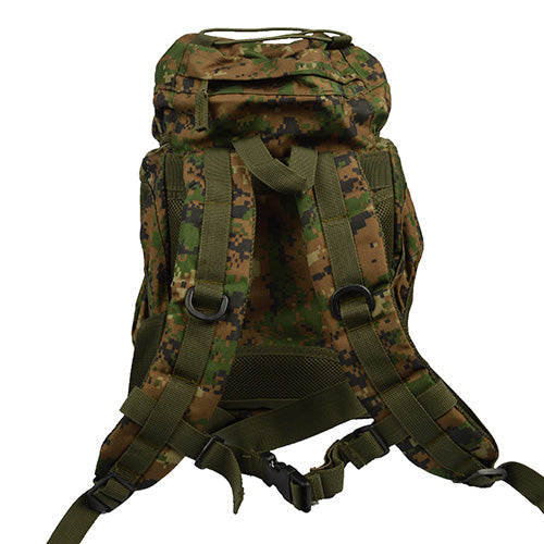 Mochila RECON 15L en patrón ACU DIGITAL, pequeña y espaciosa, con funda para lluvia incluida
