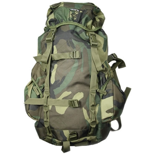 Mochila RECON 35L impermeable camuflaje Jigsaw con tapa y varios bolsillos