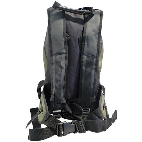 Mochila impermeable Dry Bag Operation verde, PVC, 23x13x40 cm
