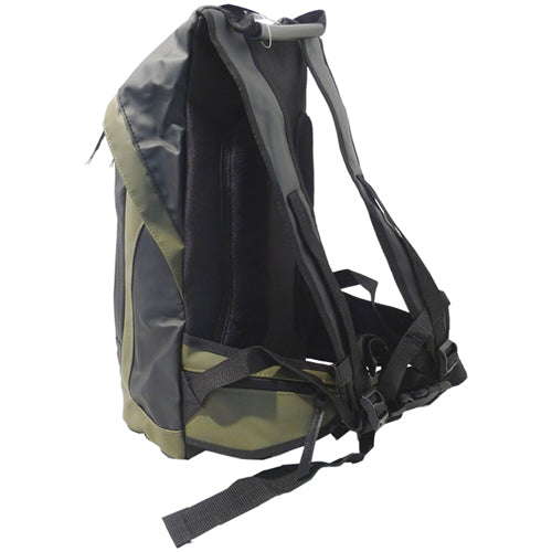 Mochila impermeable Dry Bag Operation verde, PVC, 23x13x40 cm