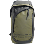 Mochila impermeable Dry Bag Operation verde, PVC, 23x13x40 cm