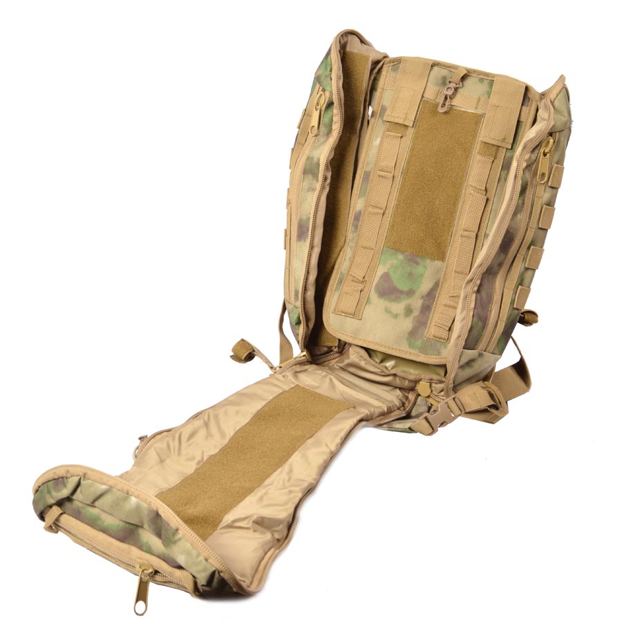 Mochila OUTBREAK COYOTE modular 15 L nylon coyote, accesos laterales y superior, peso 950 g