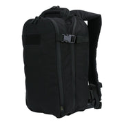 Mochila BUSHMATE PRO negra en Cordura 500D con funda reflectante naranja integrada