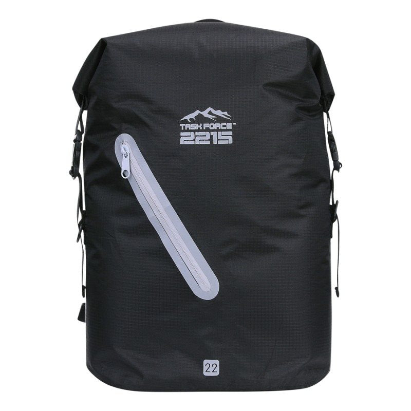 Mochila BEAVERTAIL 22 L impermeable negro/gris vista exterior