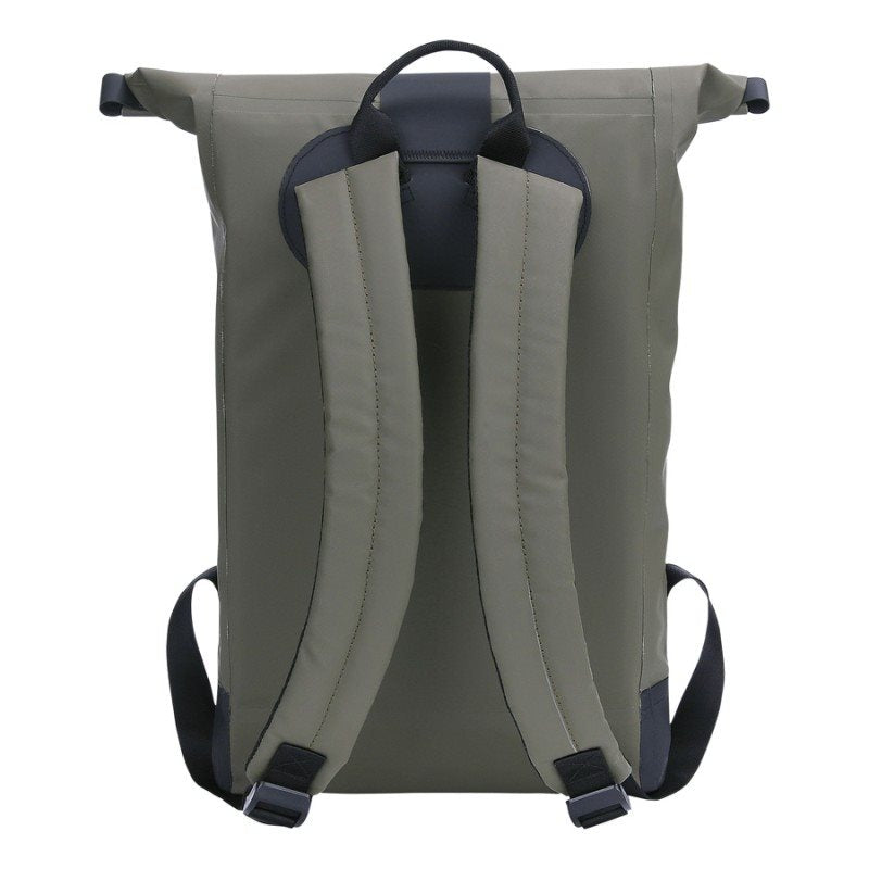 Mochila impermeable URBAN CREEK 18 L verde — PVC resistente y arnés de nylon
