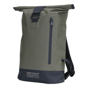 Mochila impermeable URBAN CREEK 18 L verde — PVC resistente y arnés de nylon
