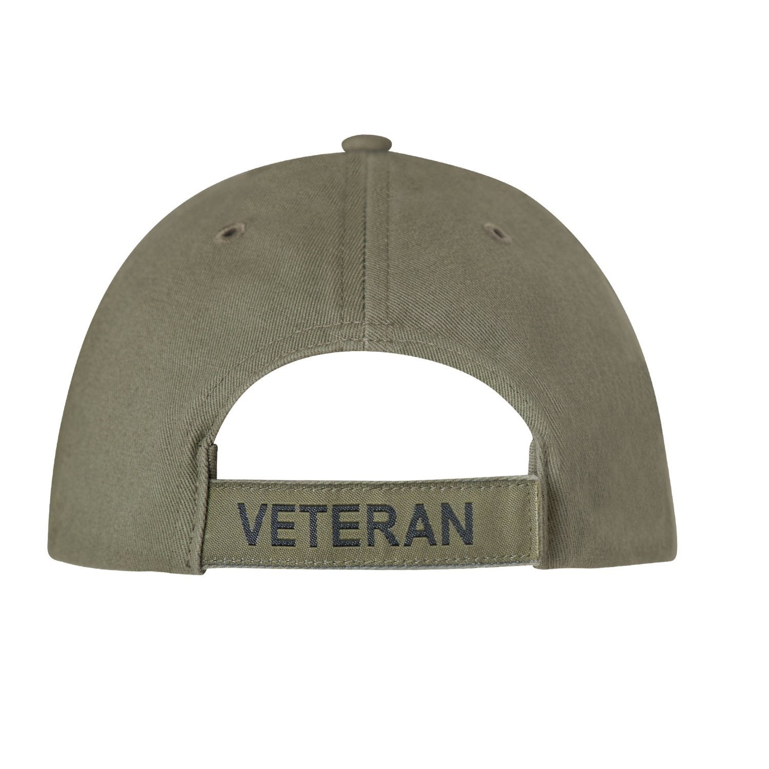 Gorra Vintage VETERAN MARINES verde con bandera de EE. UU.