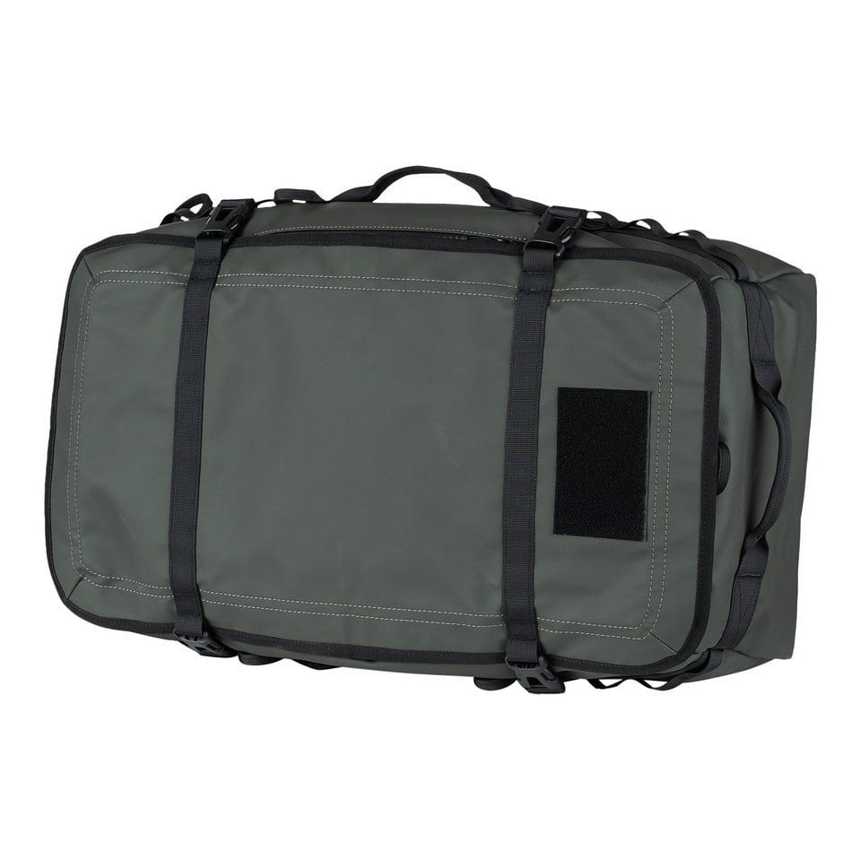 Bolsa de transporte duffle verde 45 litros con correas integradas