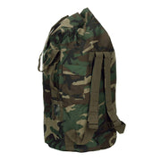 Bolsa marinera US 80 L nylon Woodland con correas, 30×30×90 cm
