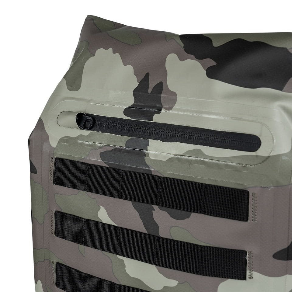Bolsa estanca MOLLE CAMO en PVC 500D, impermeable, con correa ajustable y desmontable