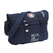 Bolsa bandolera RAF de lona con estampado RAF y correa ajustable, 32 x 12 x 24 cm