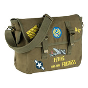 Bolsa bandolera de lona con ilustración del bombardero B-17 Flying Fortress