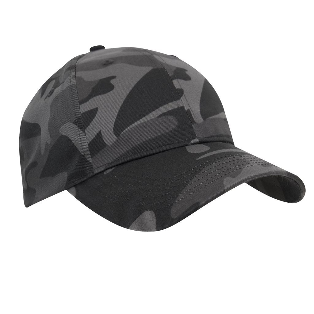 Gorra de béisbol de algodón de perfil bajo ajustable con cierre metálico