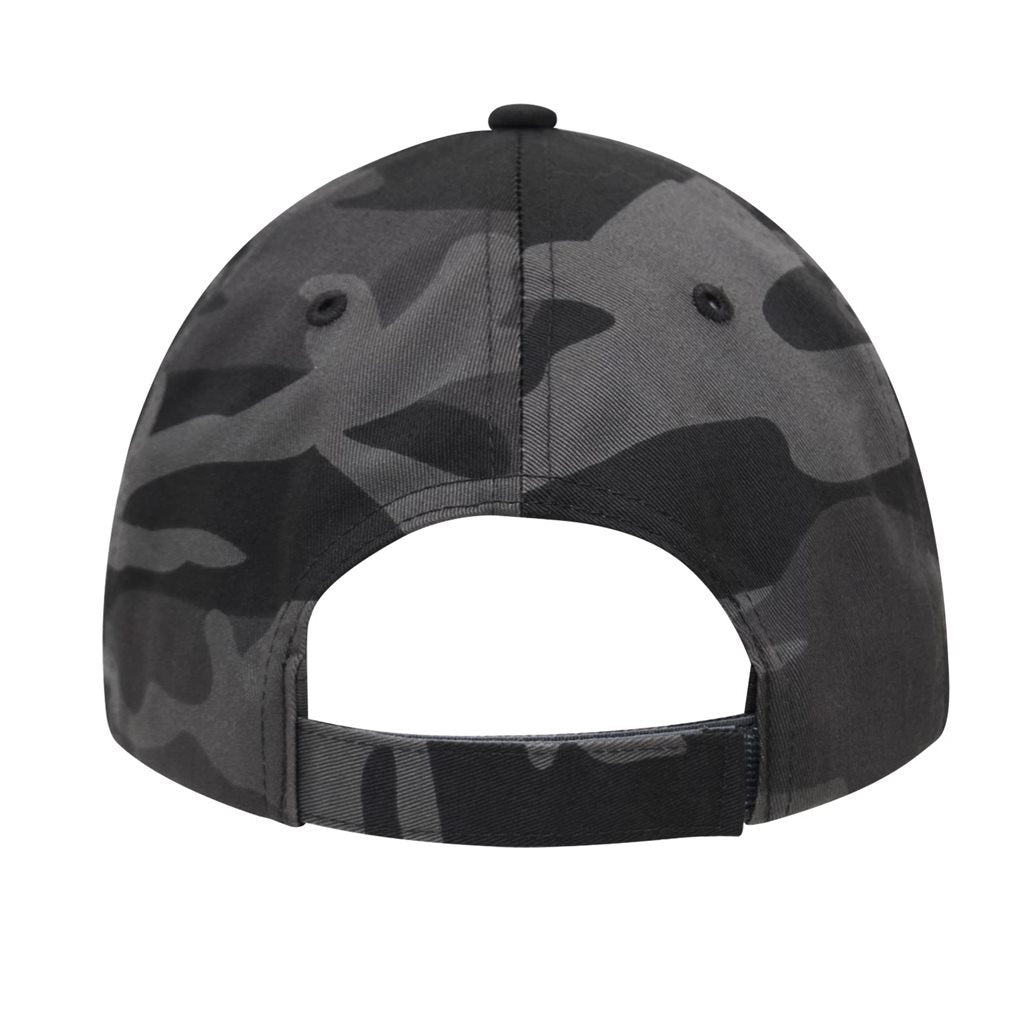 Gorra de béisbol de algodón de perfil bajo ajustable con cierre metálico